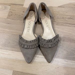 Sole Society 7.5 beige Flats